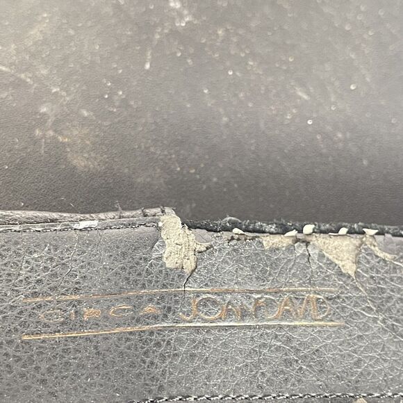 Circa Joan & David Black Leather Suede Knee High Tall Boots WOMENS SIZE 6.5 Moto - Picture 11 of 13